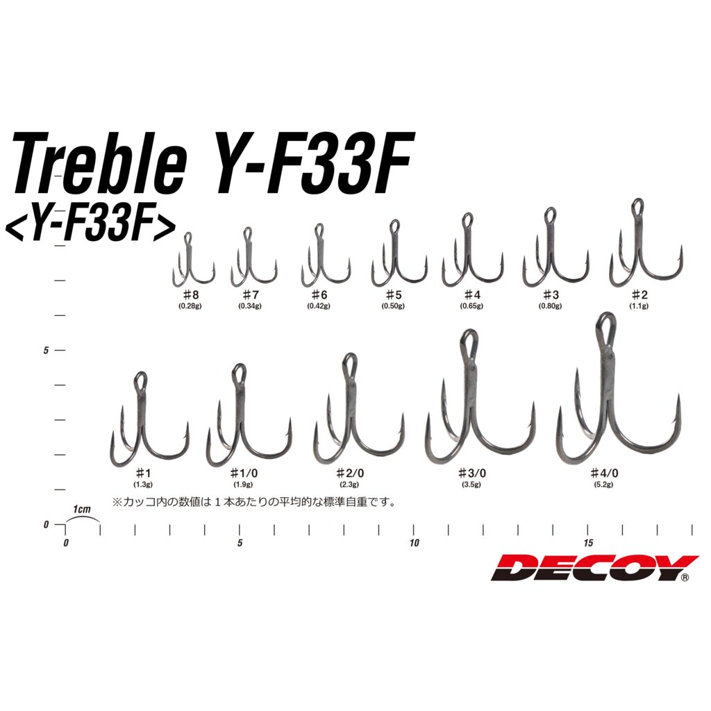 Крючок Decoy тройной Y-F33F 