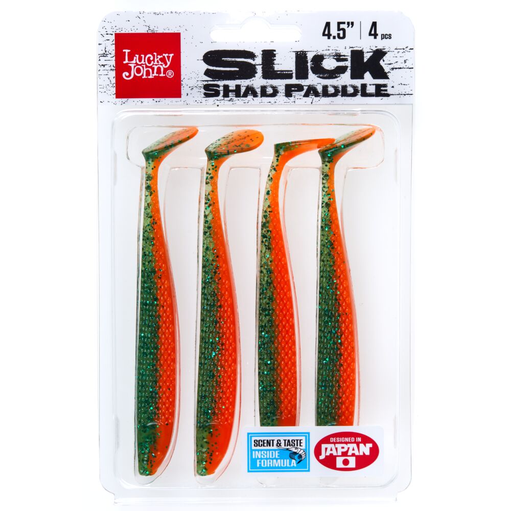 Виброхвосты LJ 3D Series SLICK SHAD PADDLE 4.5in (11.40)/Z16 4шт.