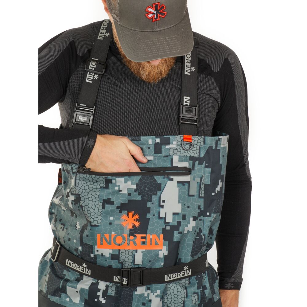Полукомбинезон заброд. Norfin PILOT CAMO BOOTFOOT р.42-M с сапогами резина Полукомбинезон заброд. Norfin PILOT CAMO BOOTFOOT р.42-M с сапогами резина