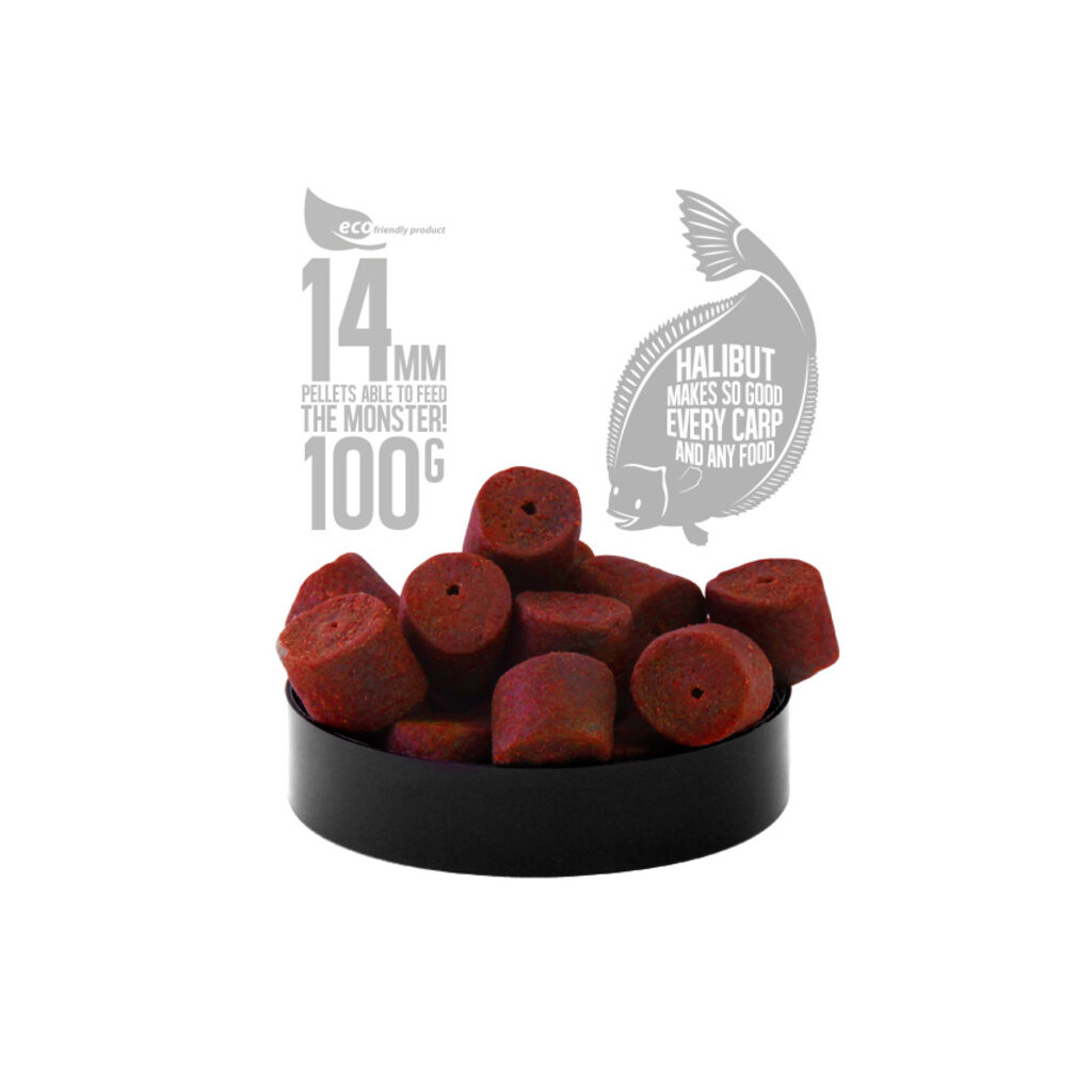 Пеллетс насадочный с отверстием FFEM Hookbaits Pellets Red Halibut 14mm Пеллетс насадочный с отверстием FFEM Hookbaits Pellets Red Halibut 14mm