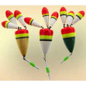 Поплавок зимний Super Balsa Цветок3 153-15 (1,5грпрозрачный - белый-зеленый)