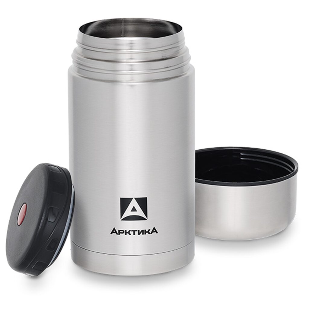 Термос вакуумный, бытовой, с широким горлом в чехле тм 