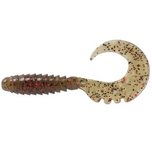 Приманка FISHUP Fancy Grub 2.5in/045 10шт - Green Pumpkin/Red Black