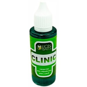 Средство для обработки ран рыбы Lion BAITS Clinic -100 мл (зеленый цвет)