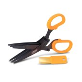Ножницы рыболовные MS-Range Titanium Coated Worm Scissor 3 Blades 19cm