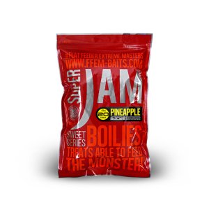 Насадочные бойлы вареные FFEM Super Jam Boilies Pineapple 20mm