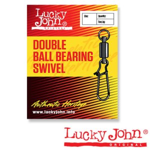 Вертлюги c застеж. и подш. Lucky John DOUBLE BALL BEARING AND FASTLOCK 003 3шт.