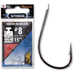 Крючки рыболовные Browning Sphere Feeder Ultra Lite black nickel 15pcs 0,083g №14