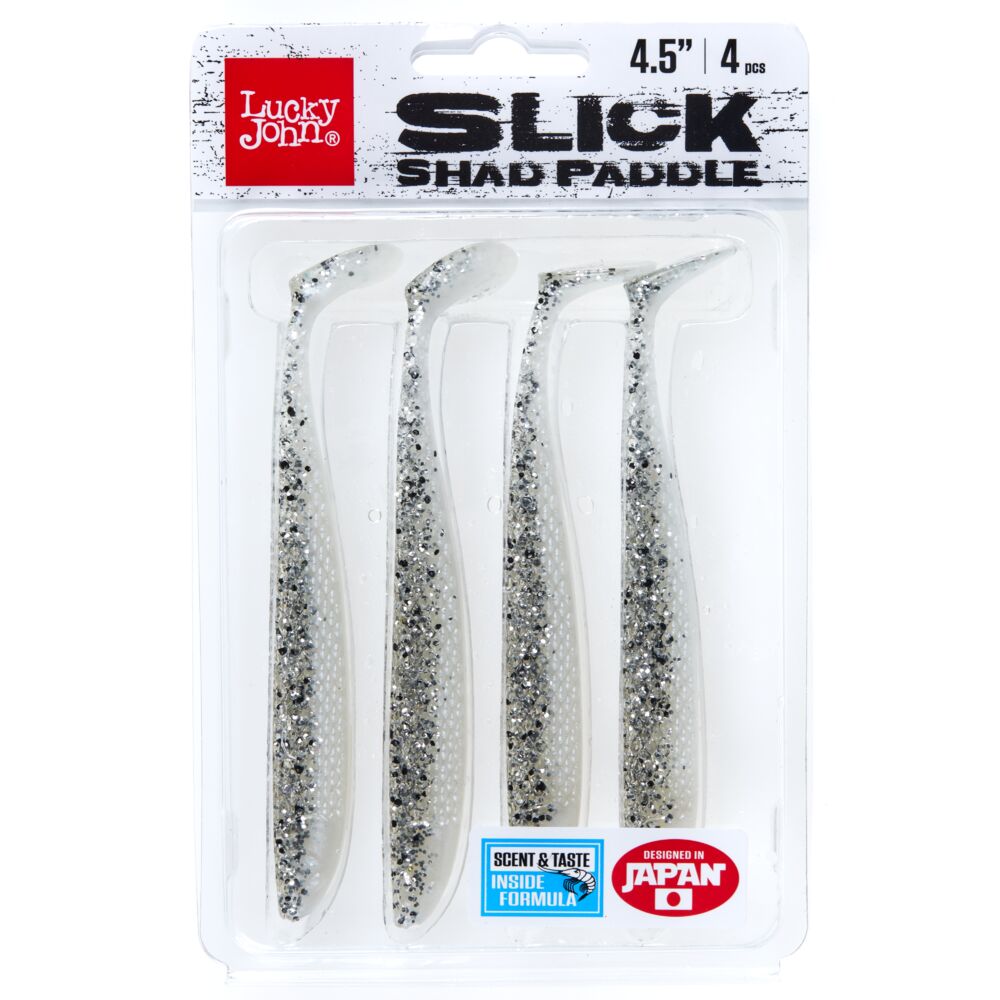 Виброхвосты LJ 3D Series SLICK SHAD PADDLE 4.5in (11.40)/Z02 4шт.