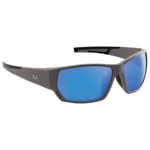 Очки поляризационные Flying Fisherman DROP BACK MATTE GRAY SMOKE-BLUE MIRROR