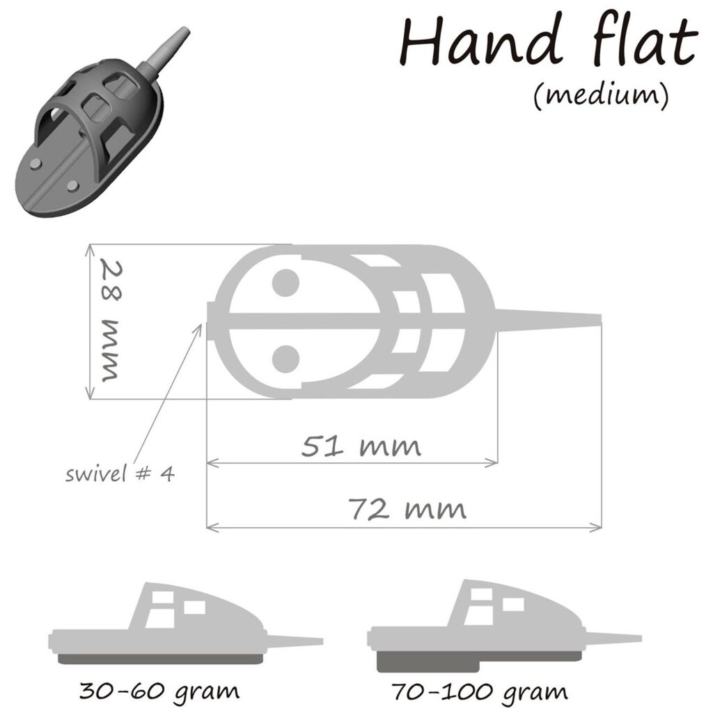 Кормушка ORANGE Hand Flat Method с вертлюгом № 4, 30 гр., в уп. 1 шт. Кормушка ORANGE Hand Flat Method с вертлюгом № 4, 30 гр., в уп. 1 шт.