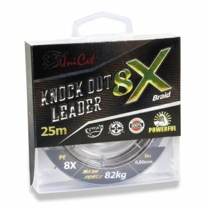 Поводковый материал UNI CAT Knock Out Leader 25m/0,80/82kg