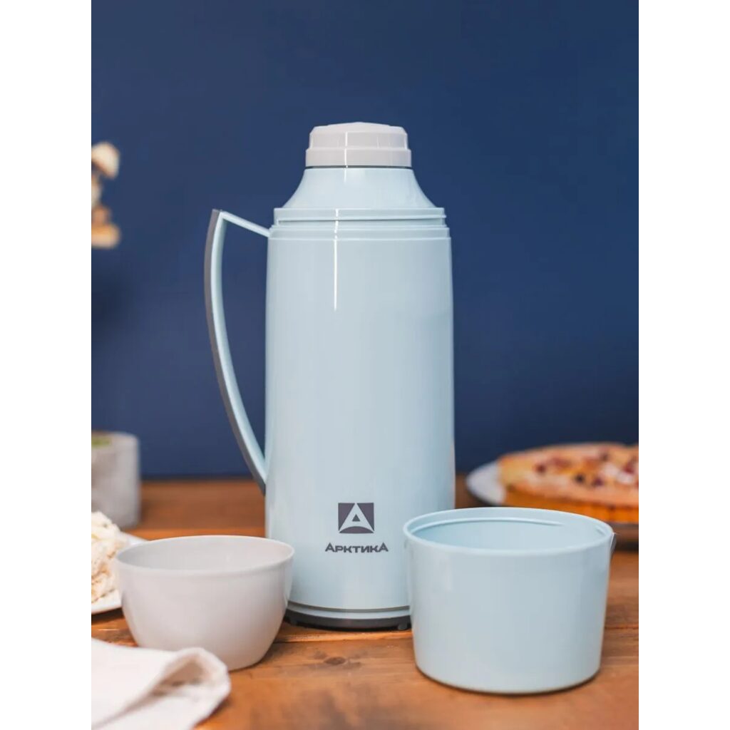 Термос бытовой, вакуумный, со стеклянной колбой тм 