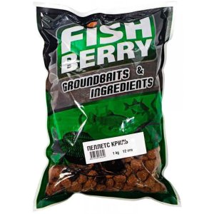 Пеллетс медленно растворимый FISHBERRY криль 12мм 1кг