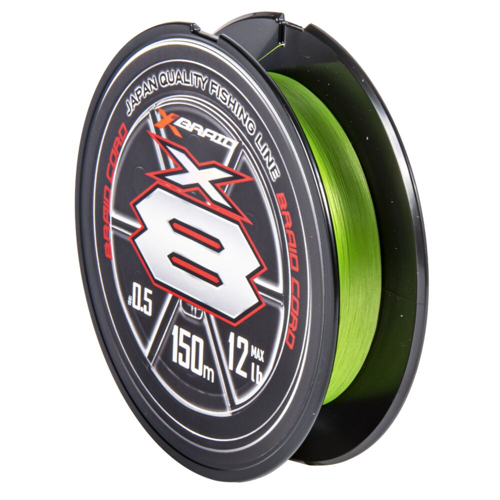 Шнур плетеный YGK X-BRAID BRAID CORD X8 150m-0.5/0,121 mm 12lb