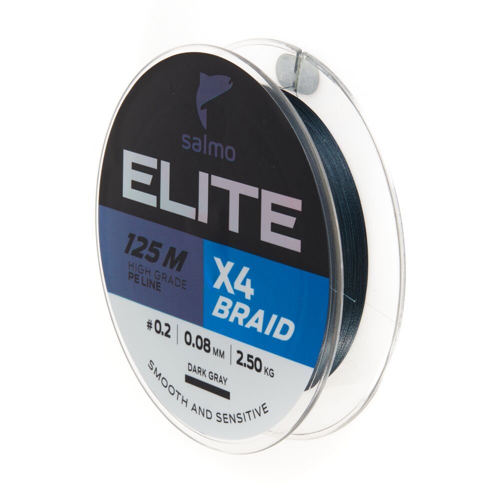 Леска плет. Salmo Elite х4 BRAID Dark Gray 125/008 Леска плет. Salmo Elite х4 BRAID Dark Gray 125/008