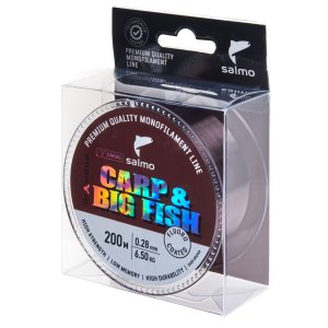 Леска моно. Salmo Diamond CARP & BIG FISH FLUORO COATED Dark Brown 200/028