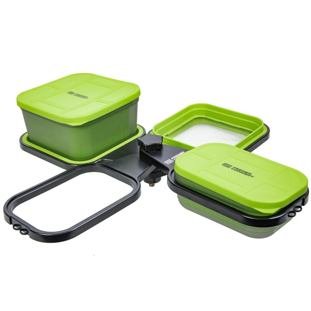 Короб. и аксессуар. рыболов. для прикорм. и насад. с подстав. FC FEEDER BAIT BOX SET 12 предм. набор