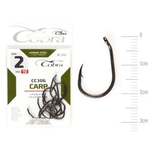 Крючки Cobra CARP KOI сер. CC306 разм. 002 10шт. (C708NSB)