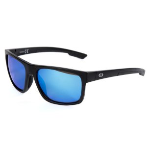 Очки поляризационные Flying Fisherman OFFLINE MATTE BLACK SMOKE-BLUE MIRROR