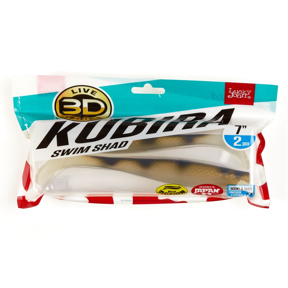 Виброхвосты LJ 3D Series KUBIRA SWIM SHAD 7,0in (17,50)/PG28 2шт.