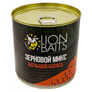 Зерновой микс LION BAITS Большой карась 430мл