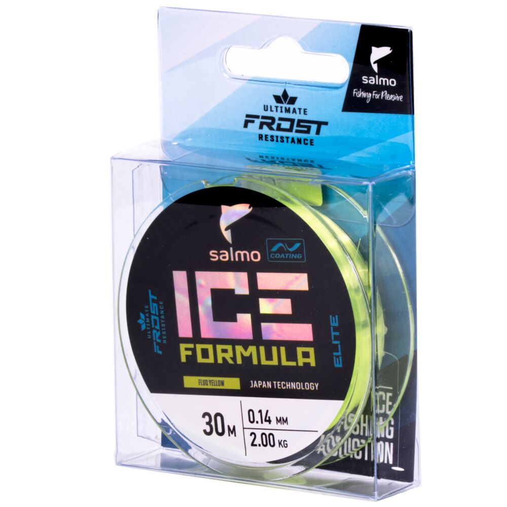 Леска моно. зим. Salmo Elite  ICE FORMULA Fluo Yellow 030/014
