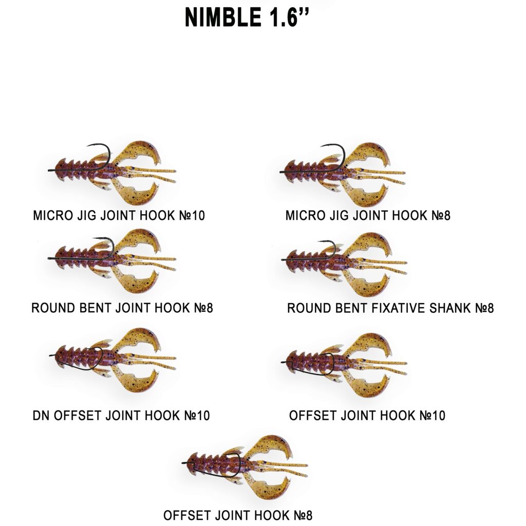 Силиконовые приманки NIMBLE 1.6in Crazy Fish 49-40-26-6 Силиконовые приманки NIMBLE 1.6in Crazy Fish 49-40-26-6