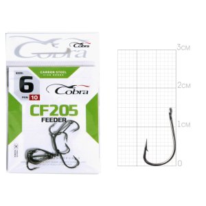 Крючки Cobra FEEDER SPORT сер.CF205 разм.006 10шт.