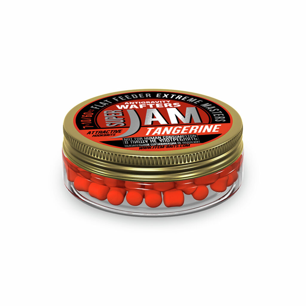 Насадочные бойлы FFEM Jam Wafters Tangerine 7x10 Насадочные бойлы FFEM Jam Wafters Tangerine 7x10
