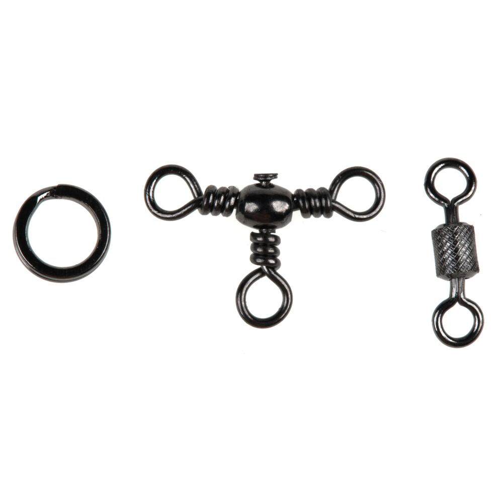 Вертлюги c кольцами заводными. LJ Pro Series SWIVEL & SPLIT RING COMBO Набор 30шт