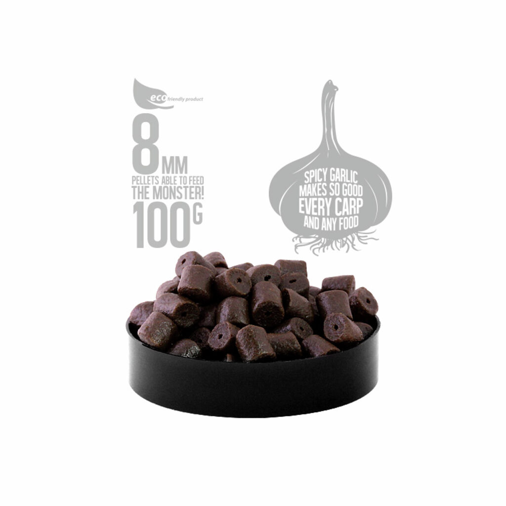 Пеллетс насадочный с отверстием FFEM Hookbaits Pellets Spicy Garlic Halibut 8 mm Пеллетс насадочный с отверстием FFEM Hookbaits Pellets Spicy Garlic Halibut 8 mm
