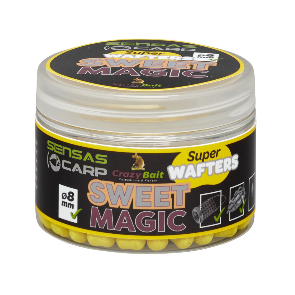Мини бойлы нейтр. Sensas CRAZY SWEET MAGIC 8мм 0.08кг Мини бойлы нейтр. Sensas CRAZY SWEET MAGIC 8мм 0.08кг