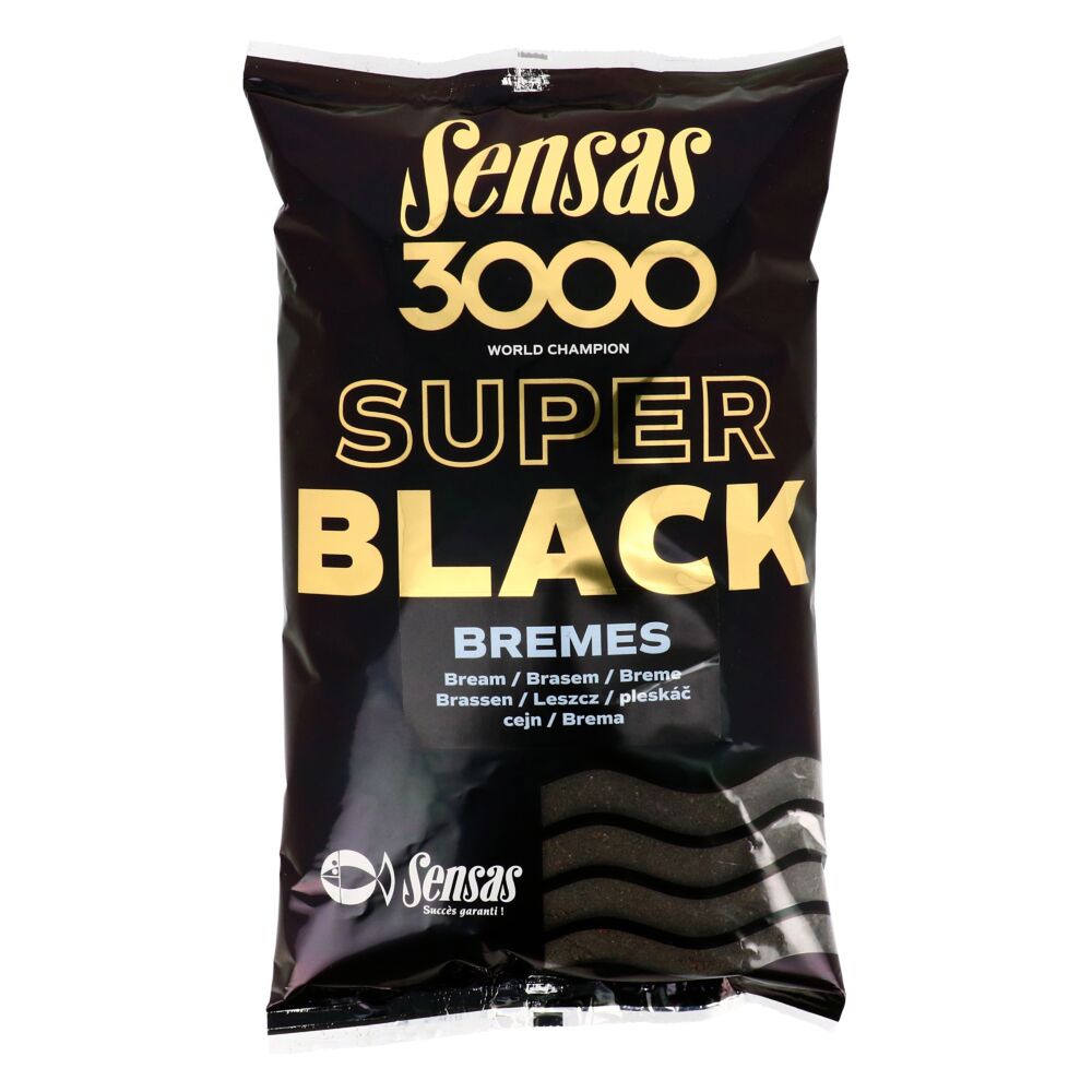 Прикормка Sensas 3000 Super BLACK Bremes 1кг Прикормка Sensas 3000 Super BLACK Bremes 1кг