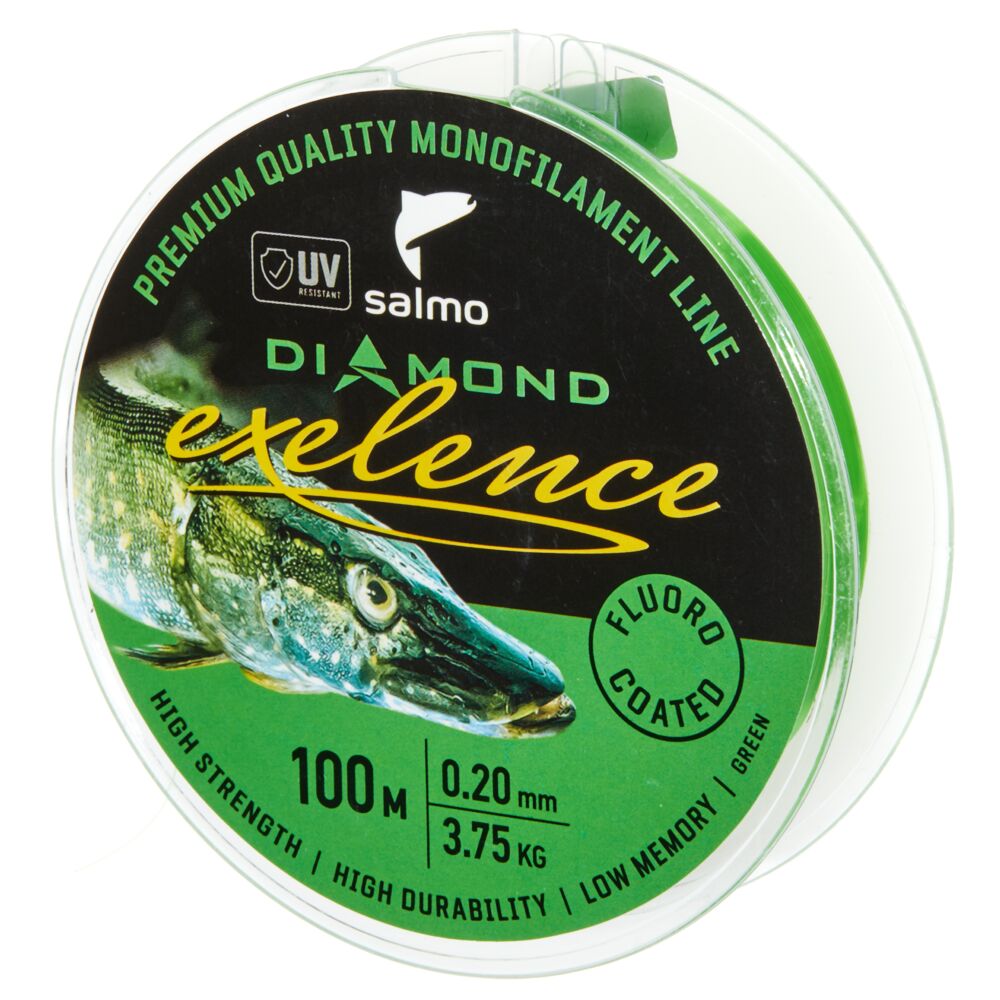 Леска моно. Salmo Diamond EXELENCE FLUORO COATED Clear 100/020 Леска моно. Salmo Diamond EXELENCE FLUORO COATED Clear 100/020