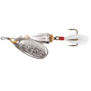 Блесна вращающаяся BLUE FOX Vibrax Fox Tail 6,0гр., цв.Silver White
