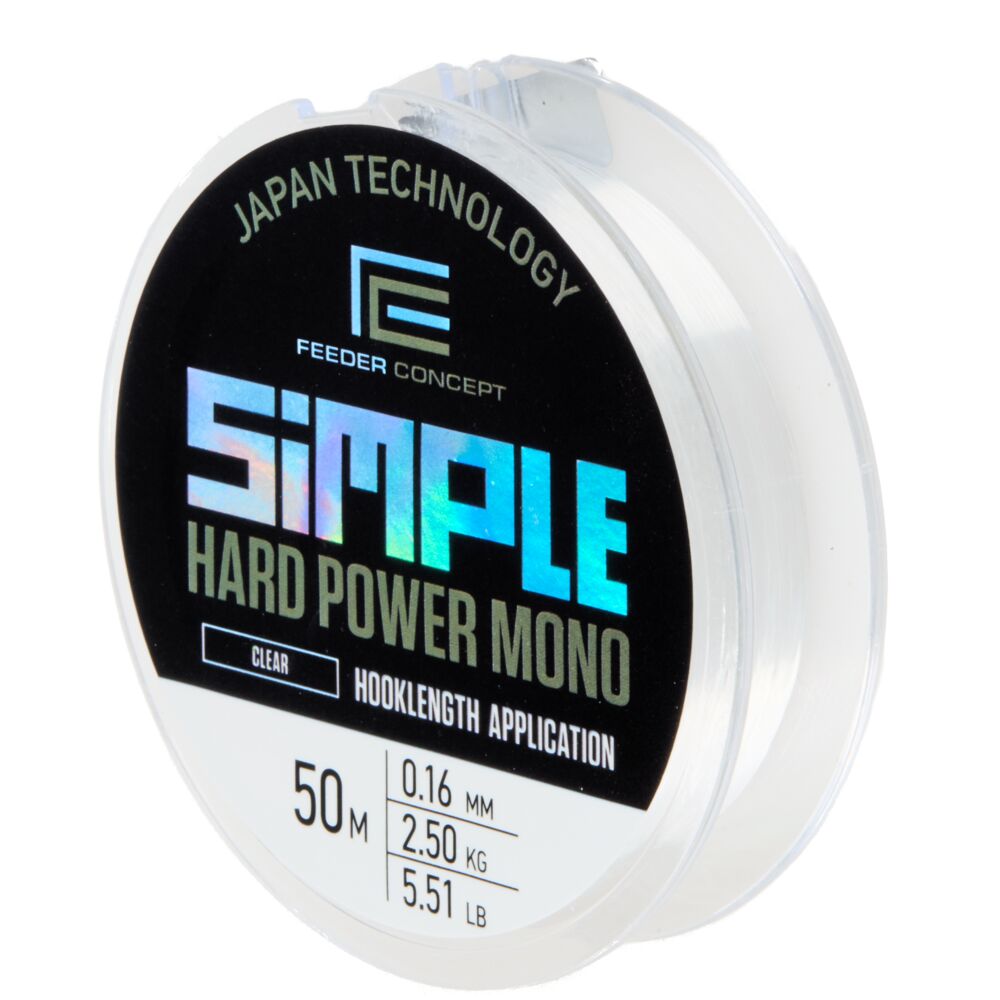 Леска моно. FC Simple HARD POWER MONO Clear 050/016