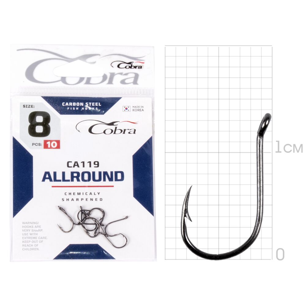 Крючки Cobra ALLROUND сер. CA119 Крючки Cobra ALLROUND сер. CA119