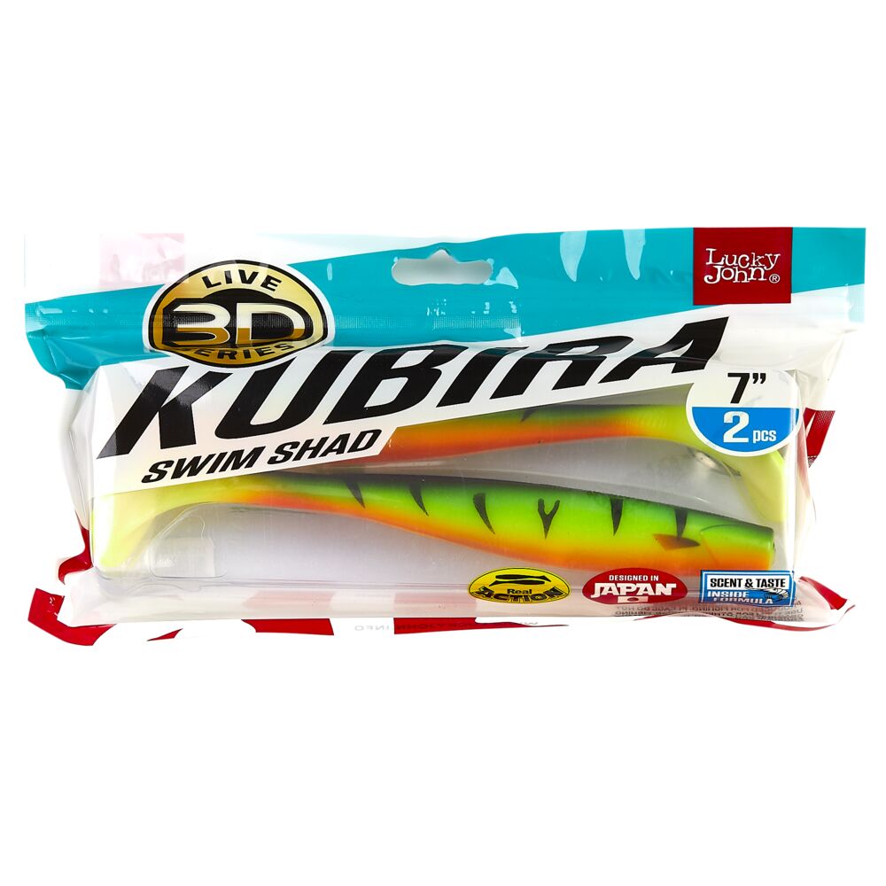 Виброхвосты LJ 3D Series KUBIRA SWIM SHAD 7,0in(15,00)/PG13 2шт.