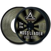 Поводковый материал ANACONDA Semi Stiff Moss Leader 20m/25lb