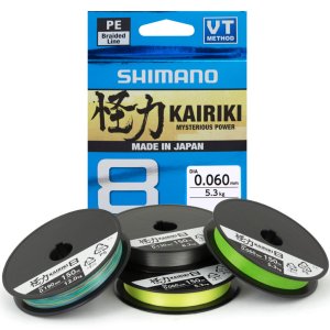 Шнур плетёный Shimano Kairiki 8 0,060mm150m 5,3kg Mantis Green