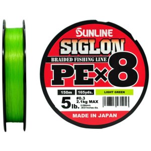 Шнур плетеный Sunline SIGLON Light Green PE×8 150м 