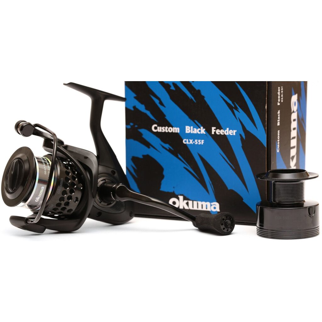 Катушка безынерционная Okuma Custom Black Feeder CLX-55F Катушка безынерционная Okuma Custom Black Feeder CLX-55F