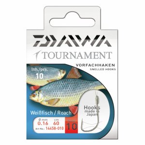 Крючок с поводком Daiwa TN Rotaugenhaken,60см, диам. 0,14, Gr. 12