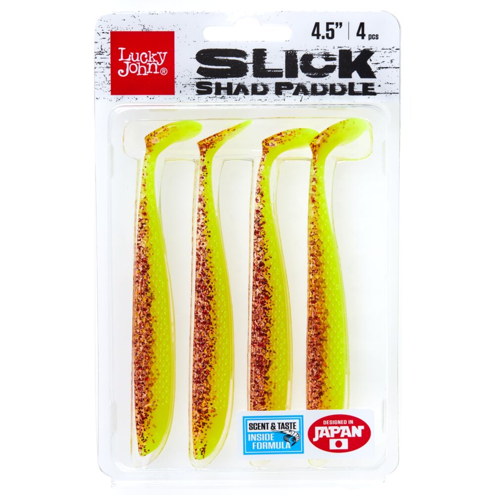 Виброхвосты LJ 3D Series SLICK SHAD PADDLE 4.5in (11.40)/016 4шт.