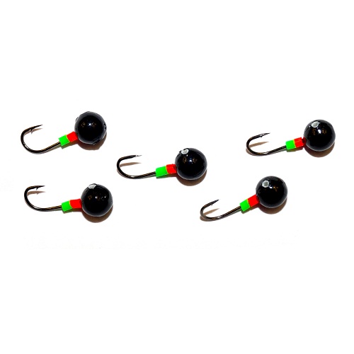 Мормышка свинц. ШАР черн. с труб. и бис. 4.0/4