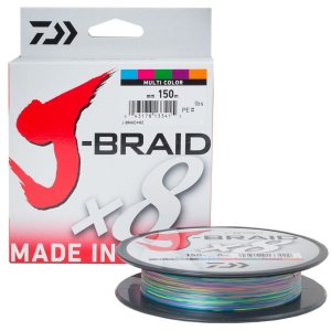 Плетеный шнур Daiwa J-Braid X8 0.13mm-150m multi c.