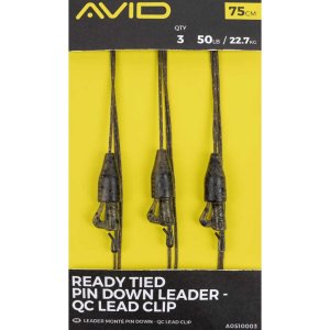Карповые поводки READY TIED PIN DOWN LEADER- QC LEAD CLIP 3шт