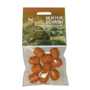Мини бойлы плавающие Lion Baits ФЛЮРО на резинке 