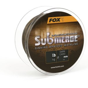 Лидкор Fox Submerge dark camo sinking braid x 300m 0.16mm 25lb/11.3kgs